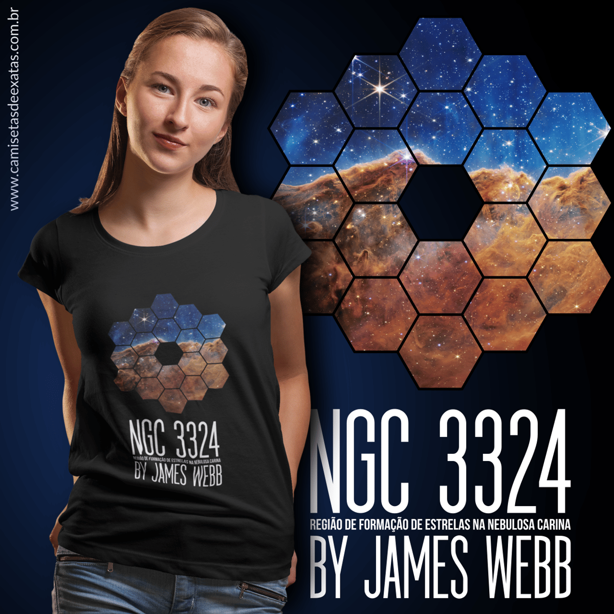Nome do produto: NEBULOSA CARINA - JAMES WEBB [BABY LONG]