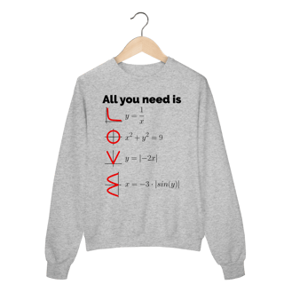 Nome do produto ALL YOU NEED IS LOVE [1] [MOLETOM UNISSEX]
