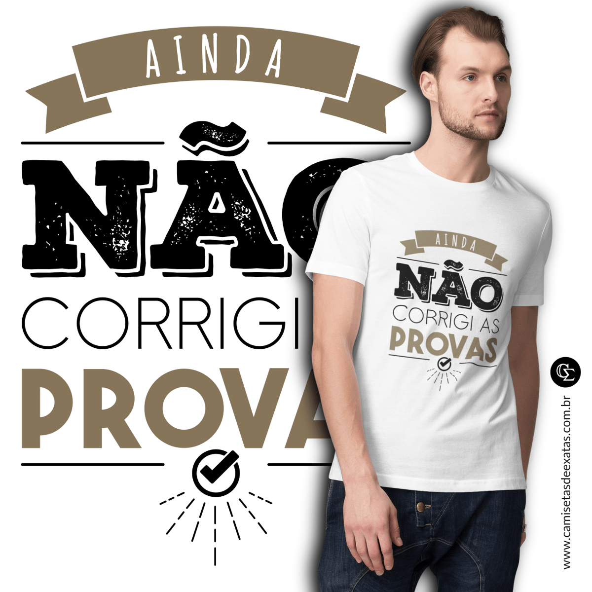 Nome do produto: AINDA NÃO CORRIGI AS PROVAS [BABY LONG BRANCA]
