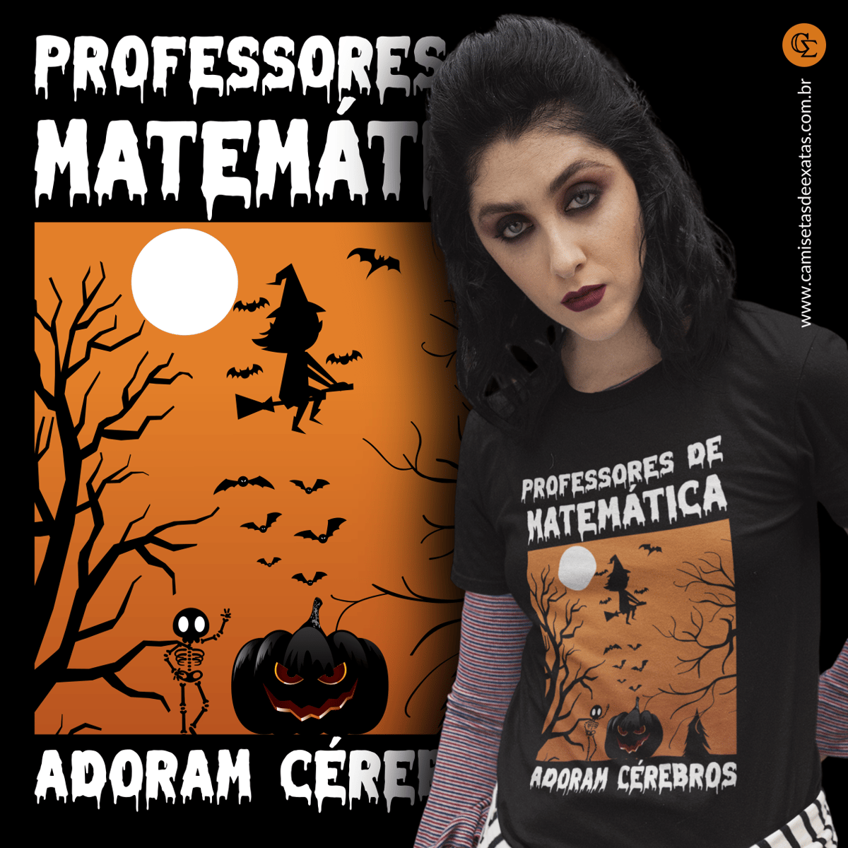 Nome do produto: PROFESSORES DE MATEMÁTICA ADORAM CÉREBROS