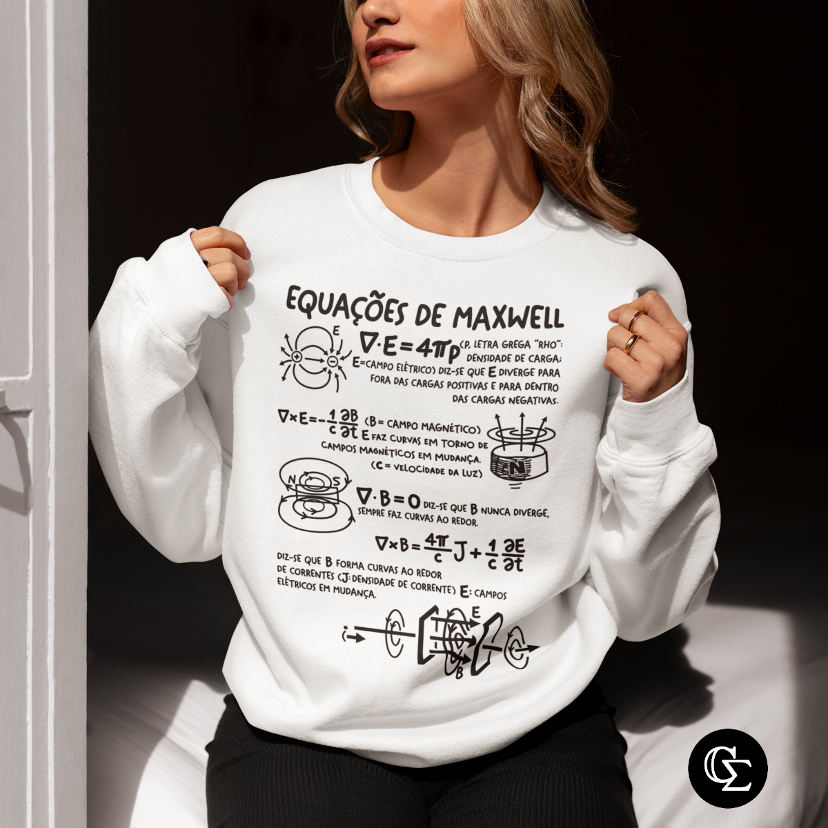 Nome do produto: EQUAÇÕES DE MAXWELL [1] [MOLETOM UNISSEX]