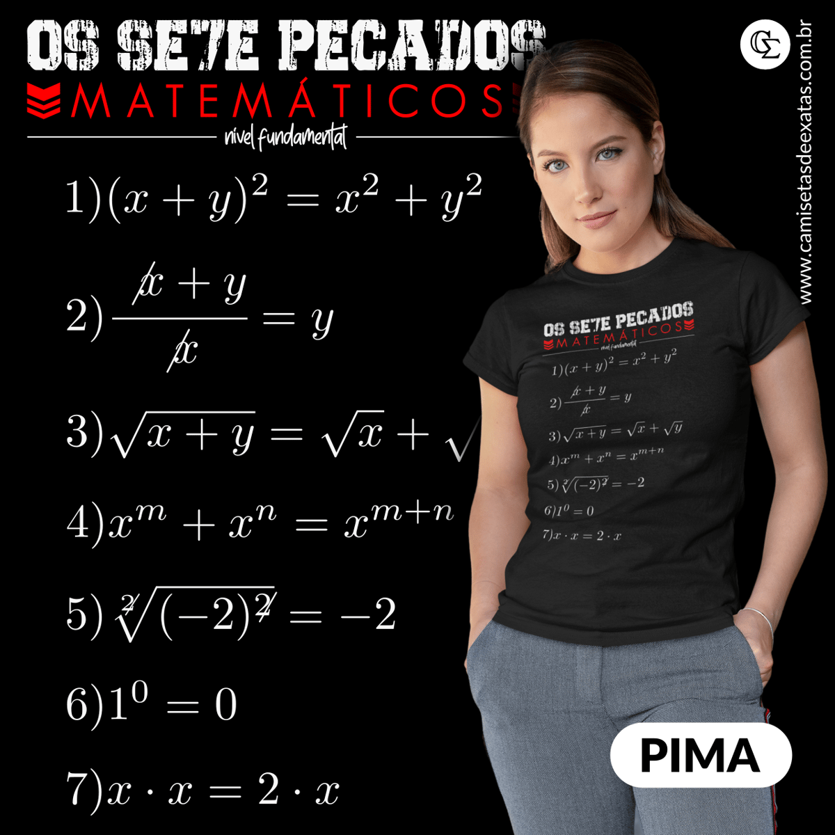 Nome do produto: 0S 7 PECADOS MATEMÁTICOS - PIMA [BABY LONG]
