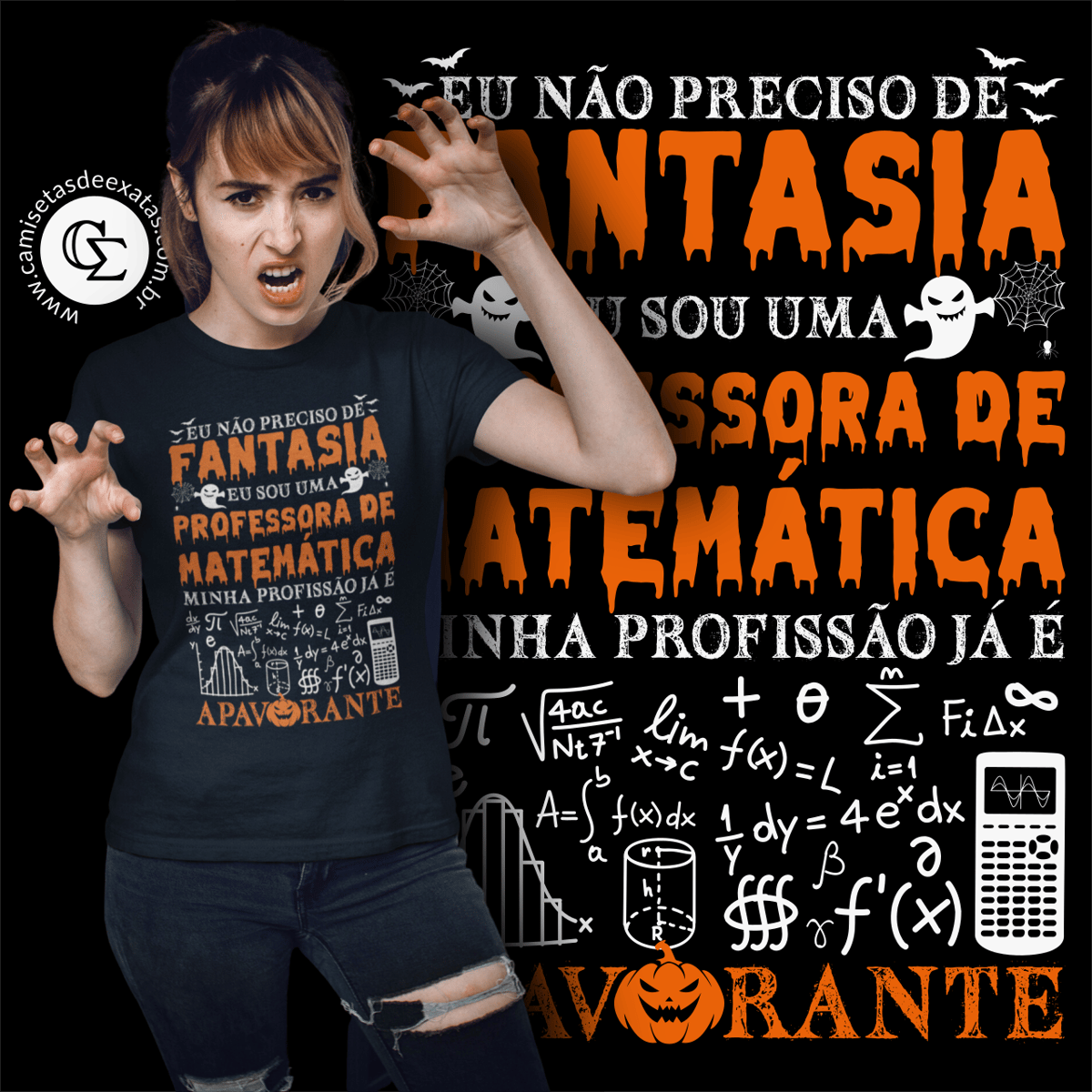 Nome do produto: EU NÃO PRECISO DE FANTASIA [PROFESSORA UNISSEX]