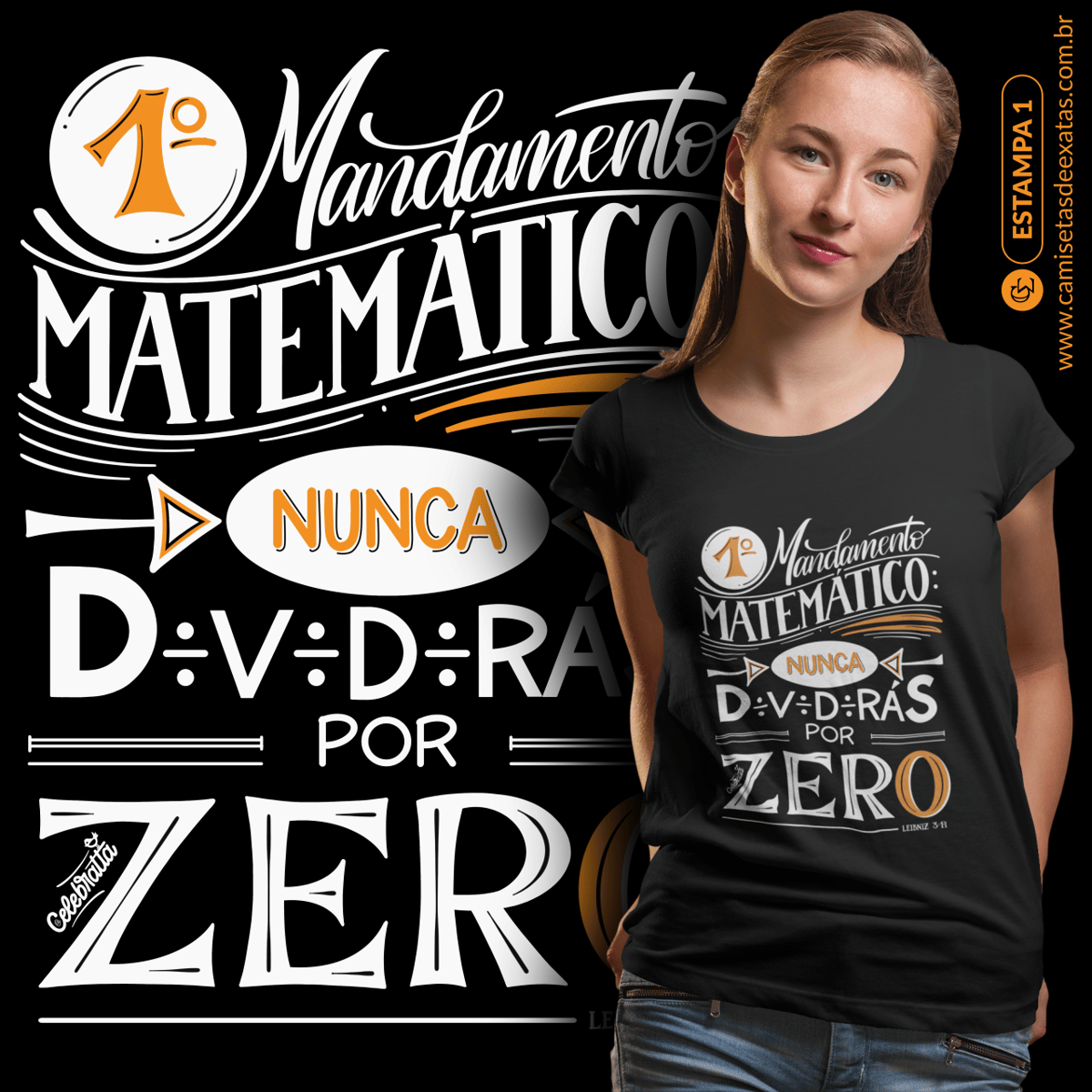 Nome do produto: 1º MANDAMENTO MATEMÁTICO [1 LARANJA]