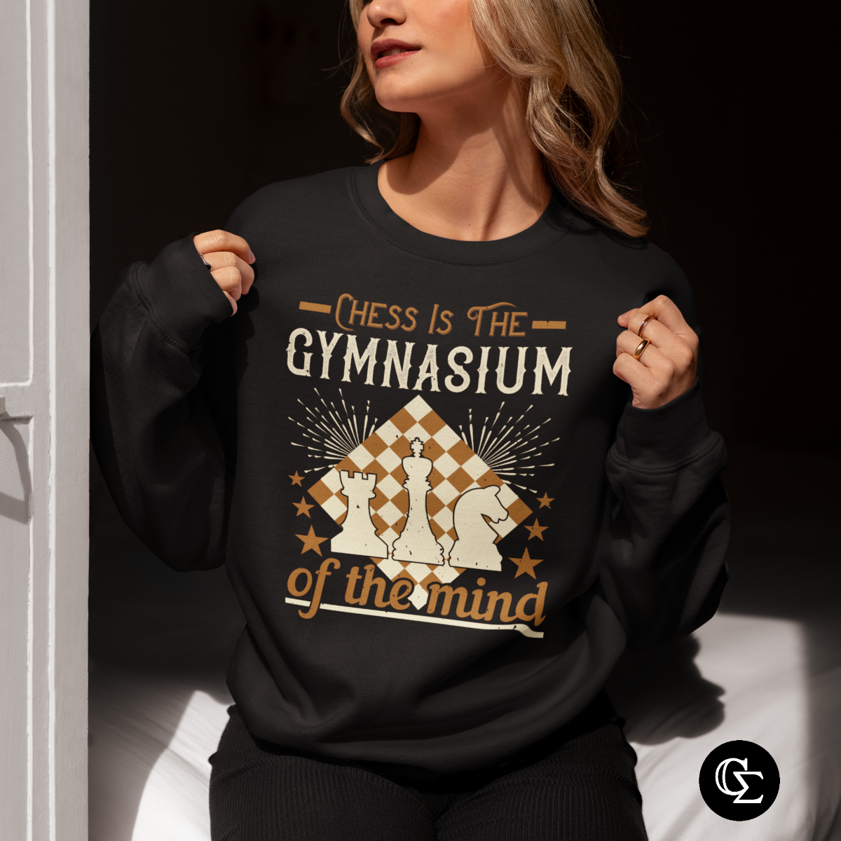 Nome do produto: CHESS IS THE GYMNASIUM OF THE MIND [MOLETOM UNISSEX]