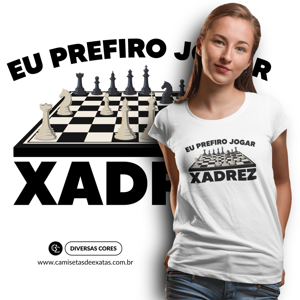 Nome do produto: EU PREFIRO JOGAR XADREZ