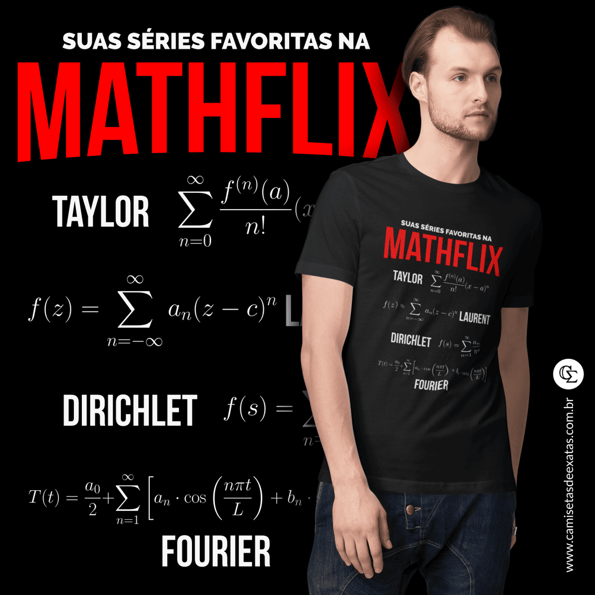 Nome do produto: MATHFLIX - SUAS SÉRIES FAVORITAS [UNISSEX]