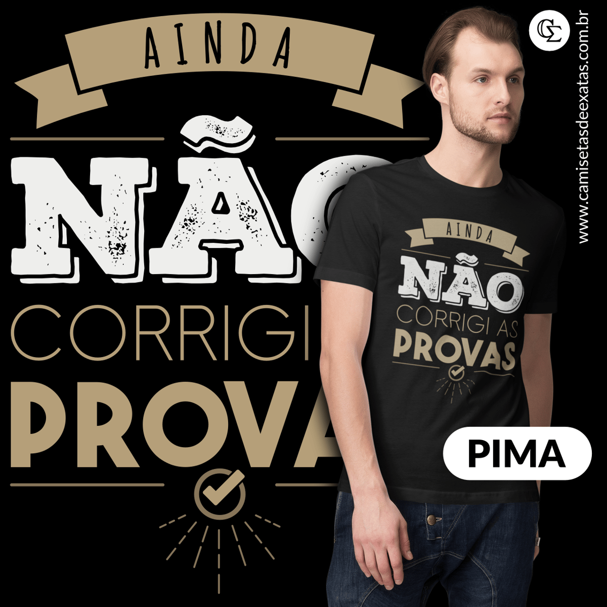 Nome do produto: AINDA NÃO CORRIGI AS PROVAS 1 - PIMA [UNISSEX]