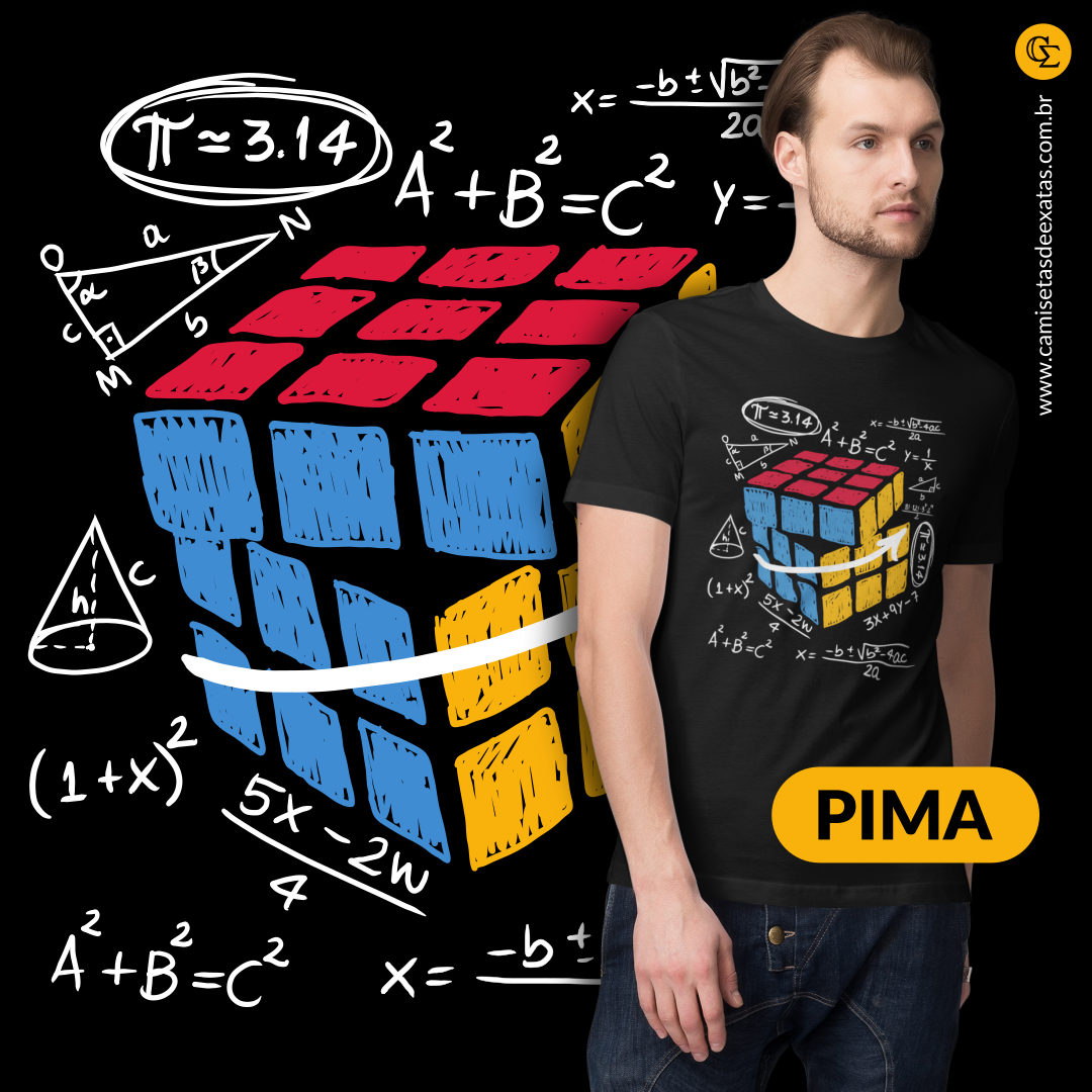 Nome do produto: CAMISETA CUBO MÁGICO 3 [UNISSEX]
