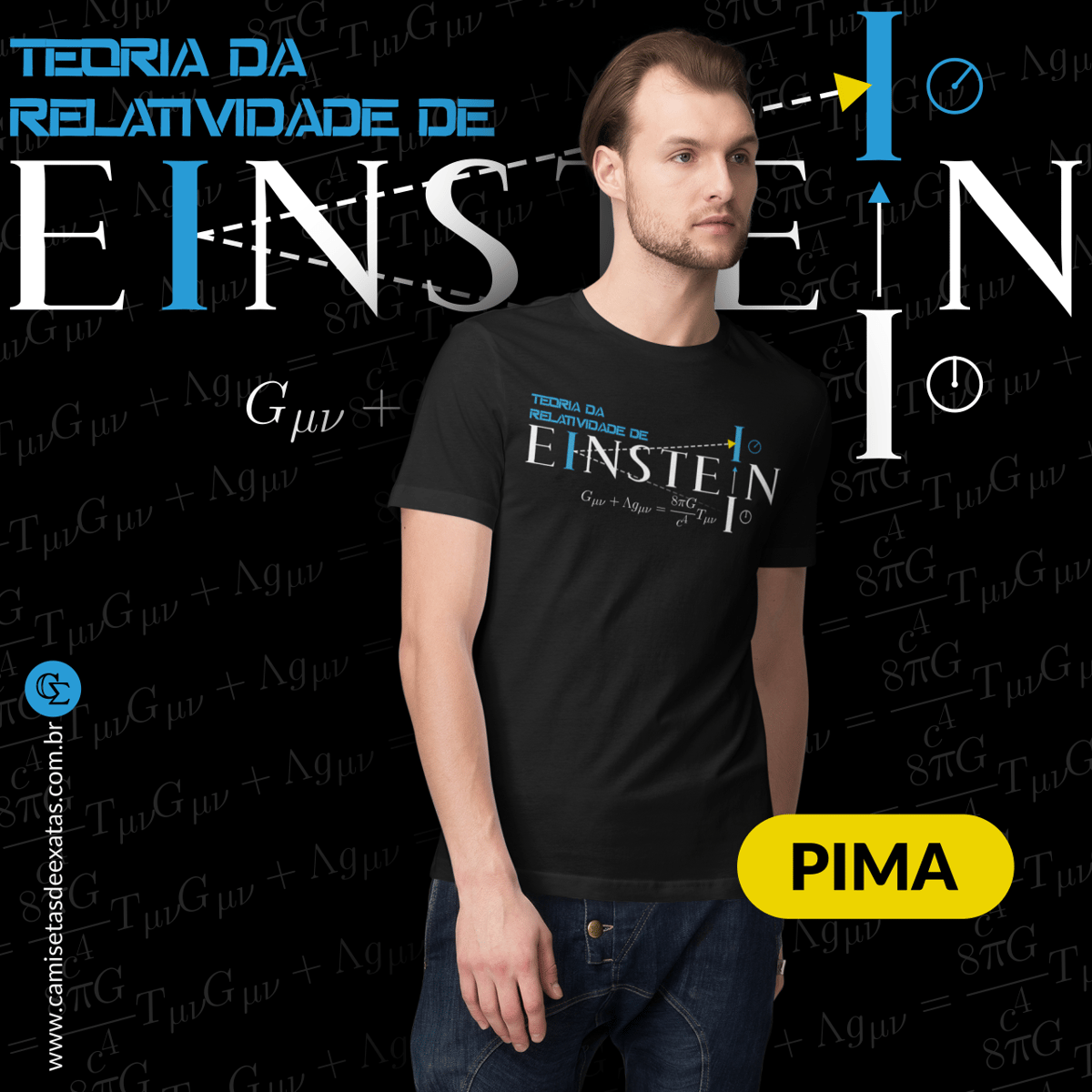 Nome do produto: TEORIA DA RELATIVIDADE DE EINSTEIN - PIMA [UNISSEX]