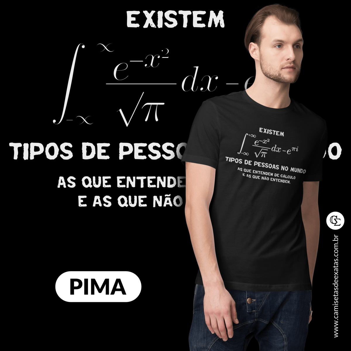Nome do produto: EXISTEM DOIS TIPOS DE PESSOAS V2 - PIMA [UNISSEX]
