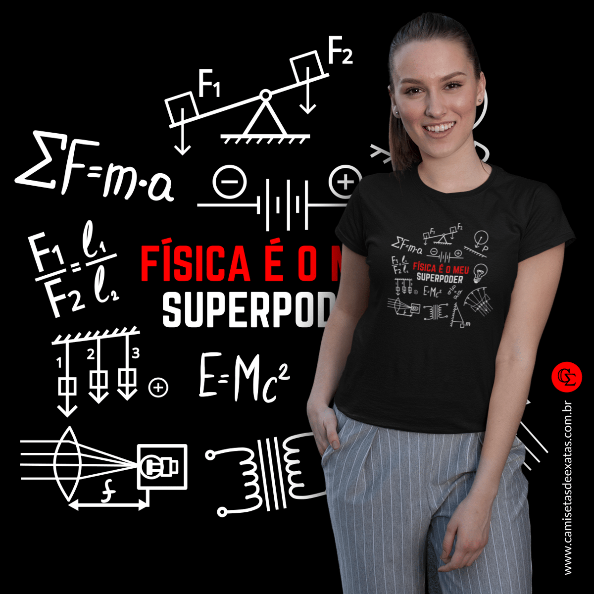 Nome do produto: FÍSICA É O MEU SUPERPODER