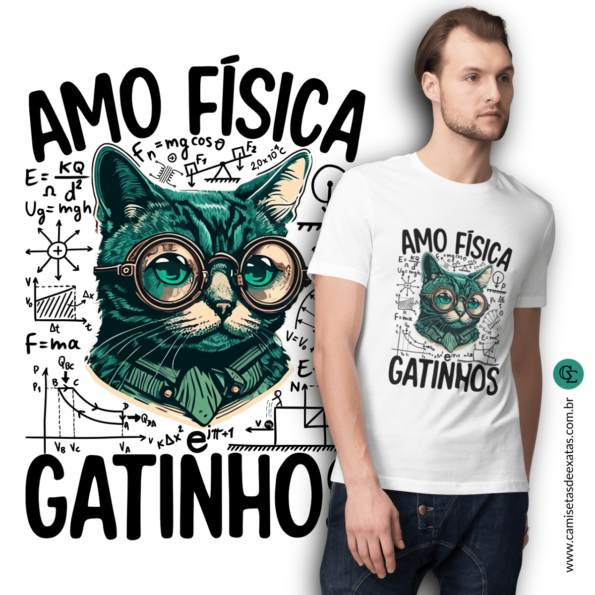 Nome do produto: AMO FÍSICA E GATOS [1]