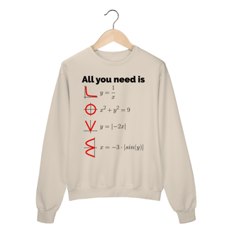 Nome do produto ALL YOU NEED IS LOVE [1] [MOLETOM UNISSEX]