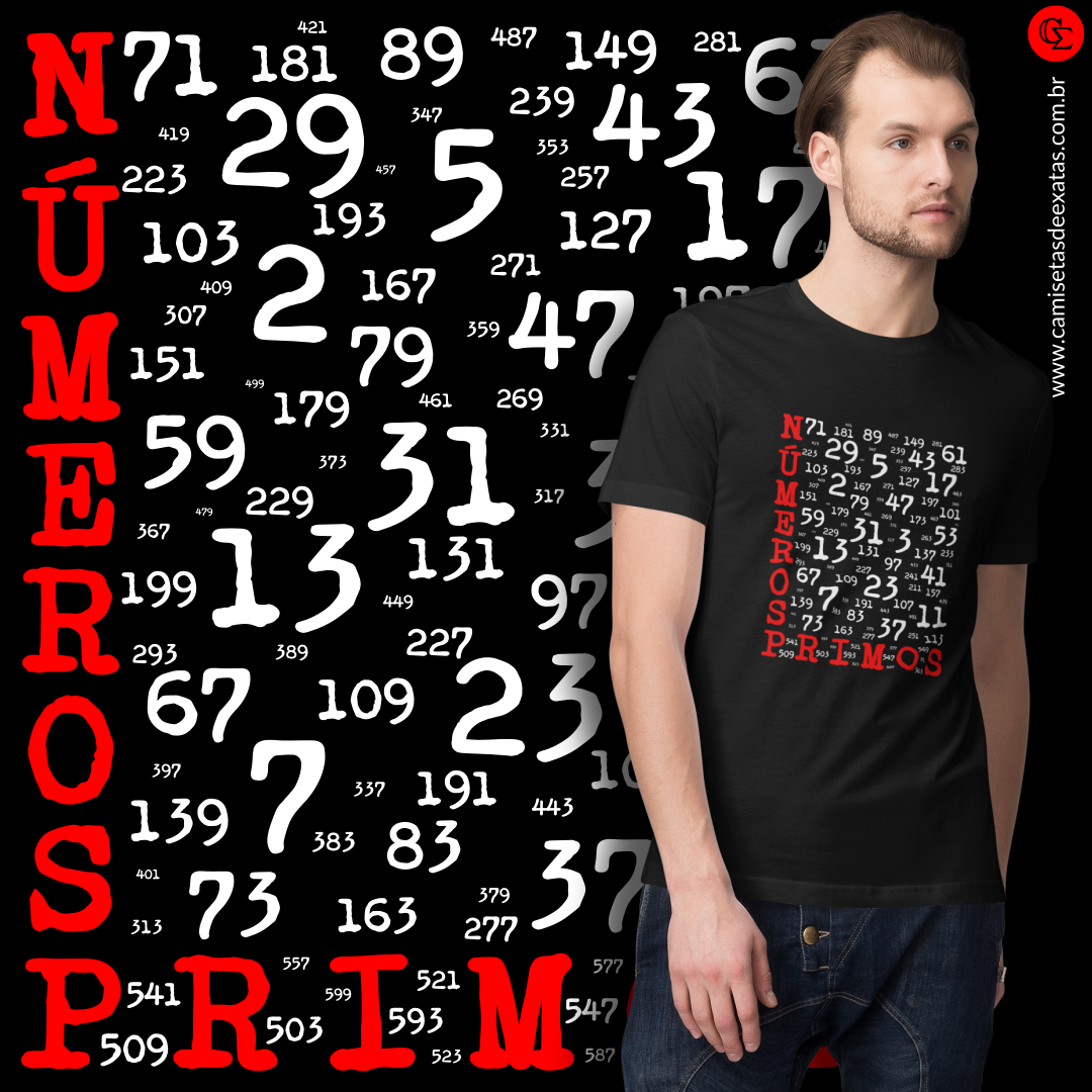Nome do produto: NÚMEROS PRIMOS [3] [UNISSEX]