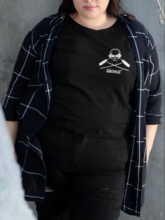 Camiseta Plus Size Skull | Preta