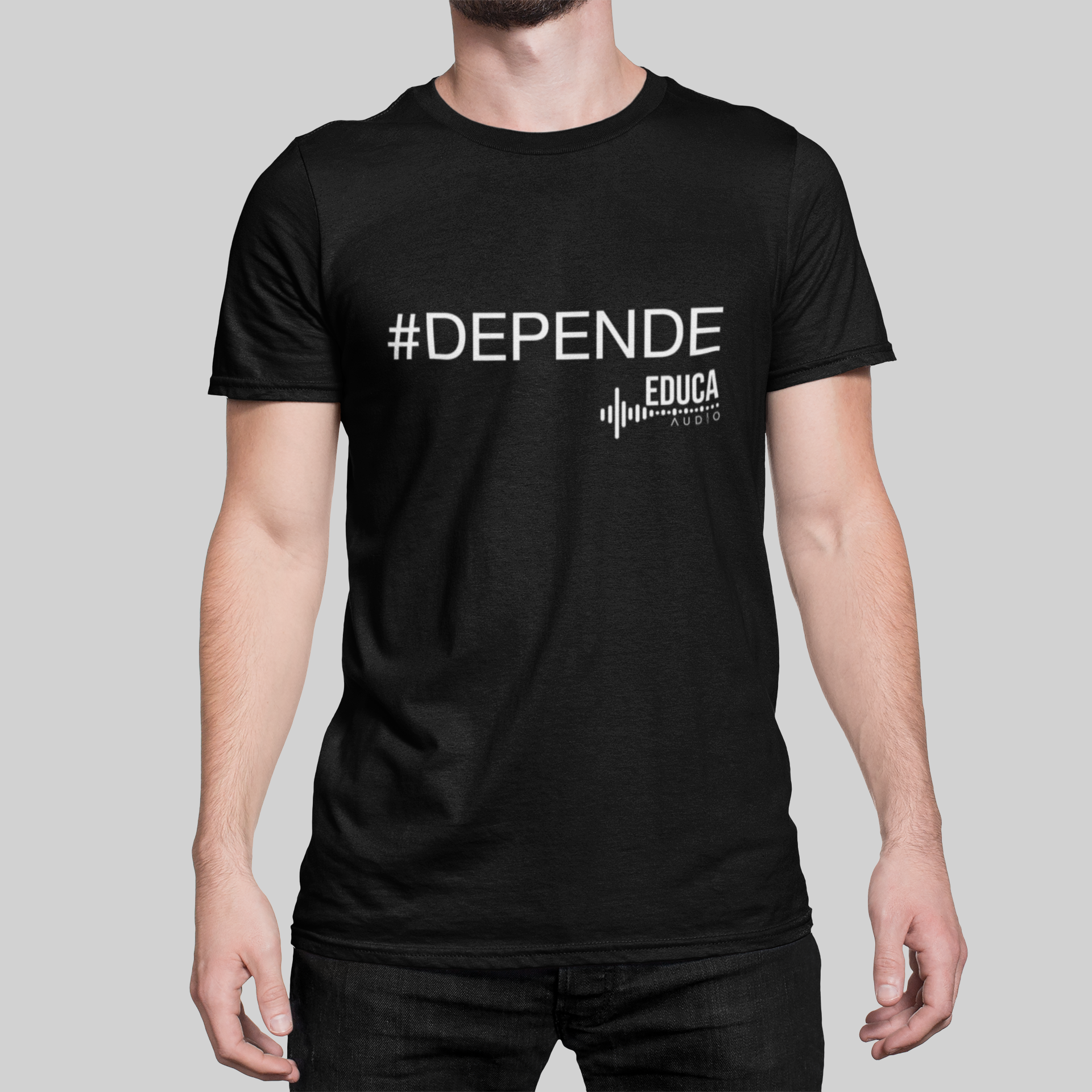 Camiseta Educa Áudio #DEPENDE I