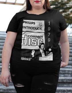 Nome do produto Camiseta Compact Disc plus Size