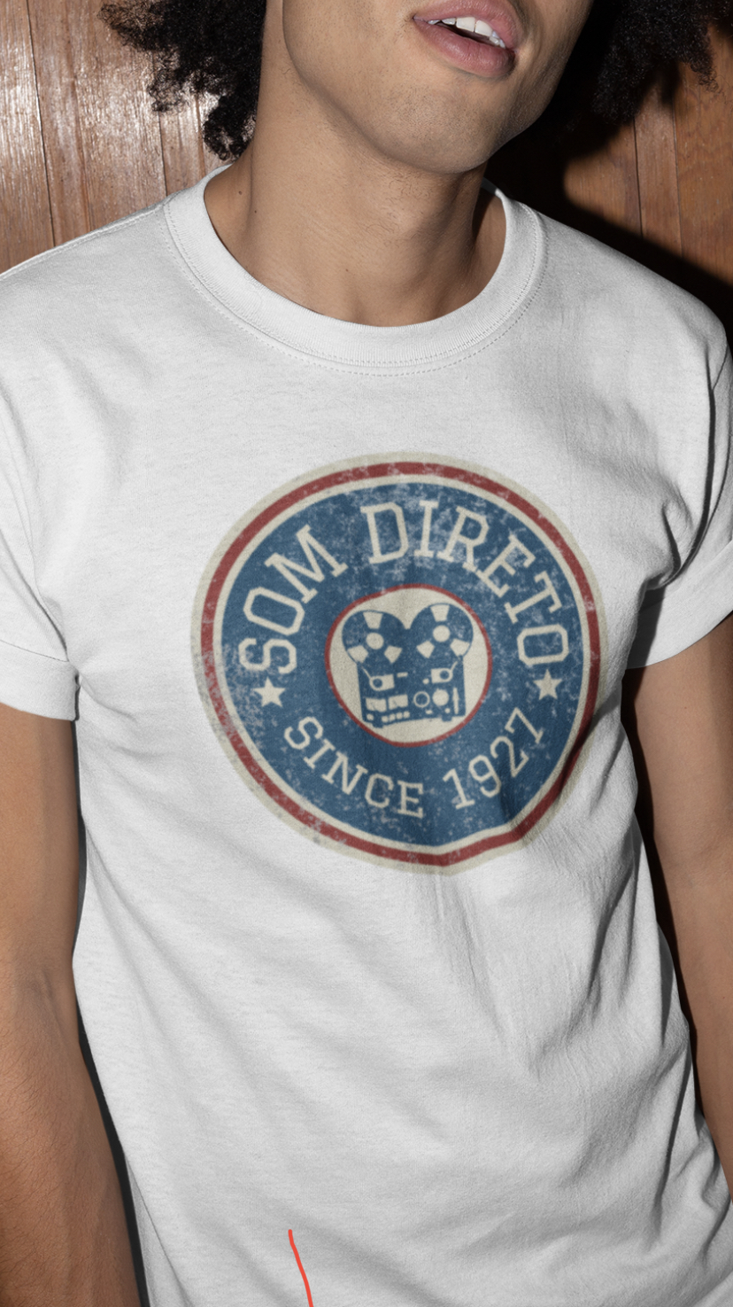 Camiseta Som direto Since 1927 | Branca | Cinza