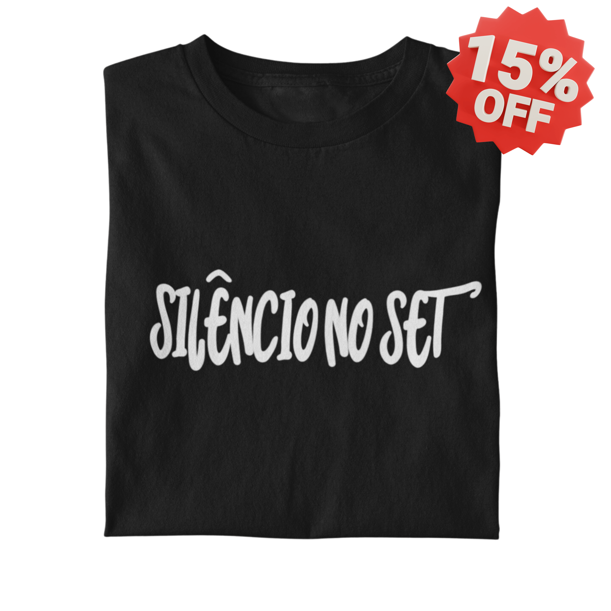 Camiseta Silêncio no Set II | Preta