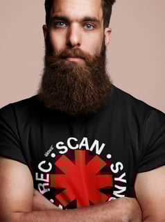 Nome do produto Camiseta Scan Sync Gain Rec | Preta