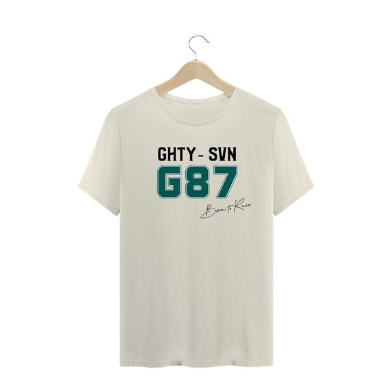 CAMISETA PREMIUM TECIDO PIMA / G87 BORN TO RACE ASSINATURA