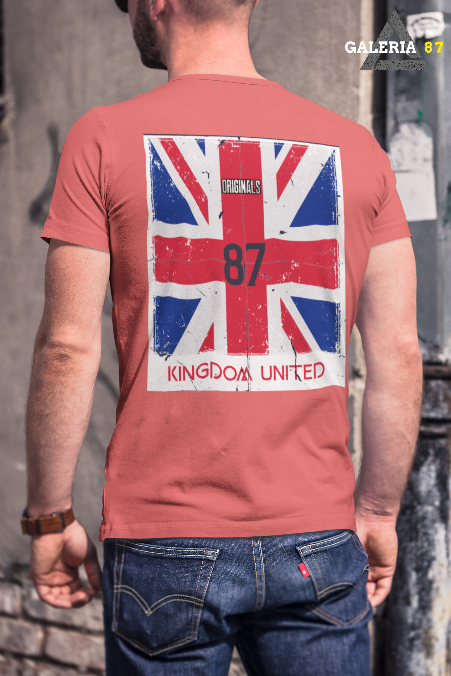 CAMISETA ESTONADA VERMELHA / KINGDOM UNITED / GLR 87