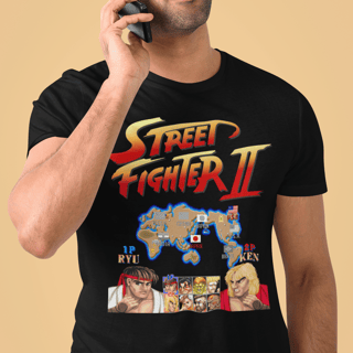 Nome do produto Camiseta Street Fighter 2 - Select Player