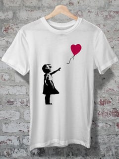 CAMISETA - BANKSY - GIRL WITH BALOON