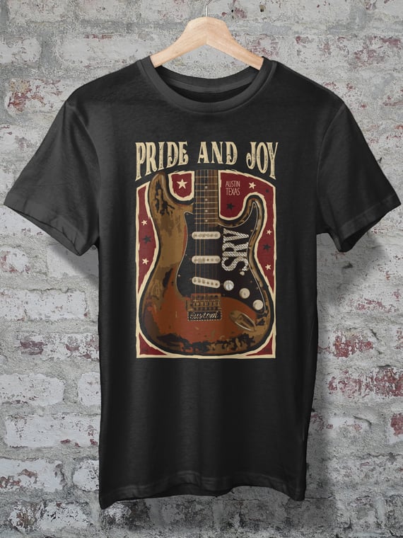 CAMISETA - STEVIE RAY VAUGHAN - PRIDE AND JOY