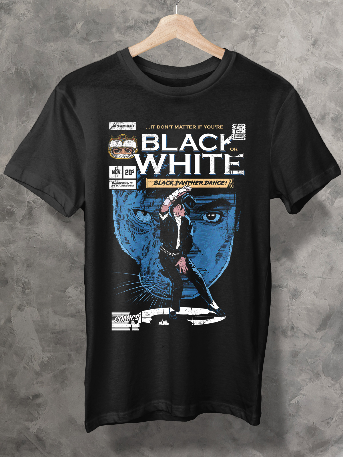 CAMISETA - MJ - BLACK PANTHER DANCE