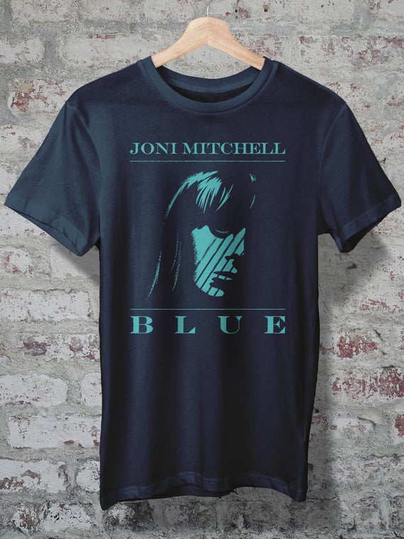 CAMISETA - JONI MITCHELL - BLUE