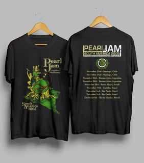 CAMISETA - PEARL JAM - SOUTH AMERICA 2005