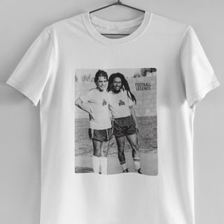 Camiseta Chico Buarque & Bob Marley - Lendas do Futebol