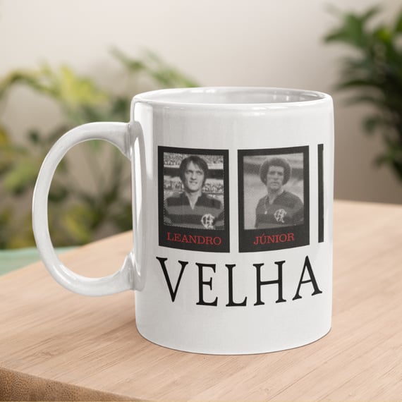 Caneca Velha Guarda Rubro Negra - Flamengo 1981