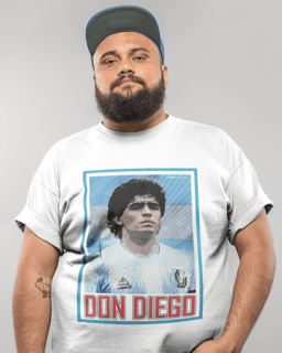 CAMISETA DON DIEGO MARADONA 1986 - Argentina (PLUS SIZE)