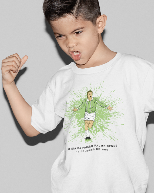Nome do produto: CAMISETA EVAIR 12 DE  JUNHO 1993 - Palmeiras (Infantil 2-8)