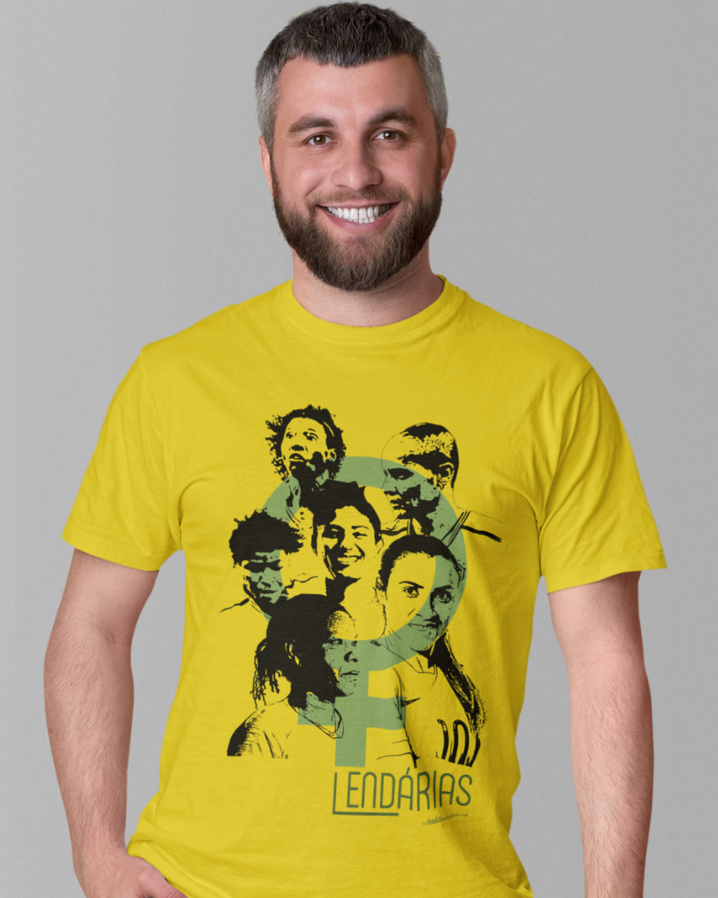 Nome do produto: CAMISETA BRASIL - JOGADORAS LENDÁRIAS
