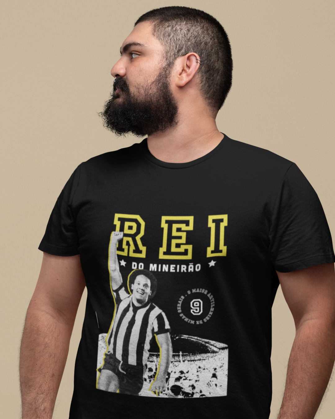 CAMISETA REI DO MINEIRÃO - Atlético MG (PLUS SIZE PRETA)