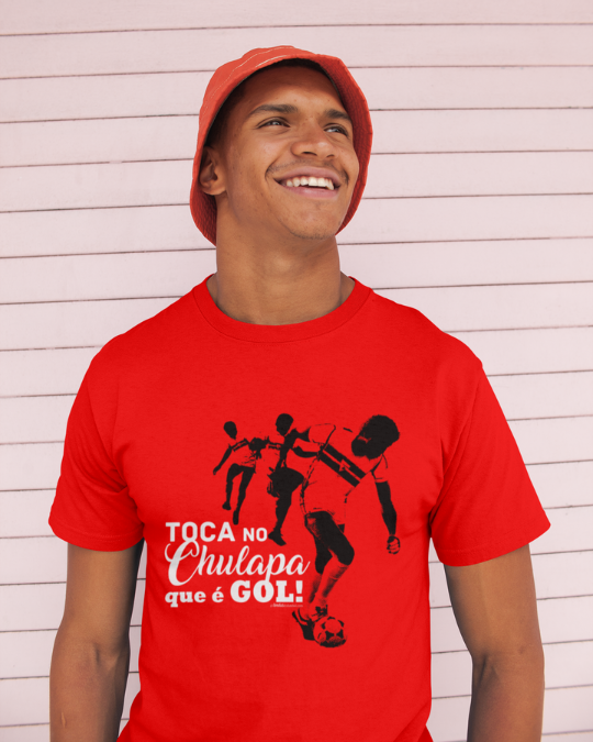 Nome do produto: CAMISETA TOCA NO CHULAPA QUE É GOL -  São Paulo