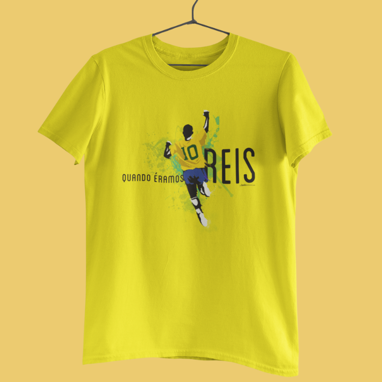 Nome do produto: Camiseta Quando Éramos Reis - Pelé / Brasil 1970