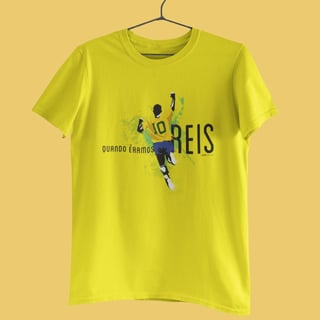 Nome do produto Camiseta Quando Éramos Reis - Pelé / Brasil 1970