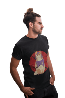 Camiseta Gatinho Samurai