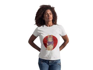 Nome do produto Camiseta Gatinho Samurai