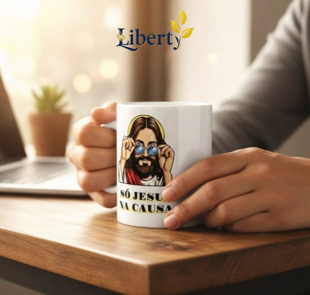 Nome do produto: Caneca Só Jesus Na Causa