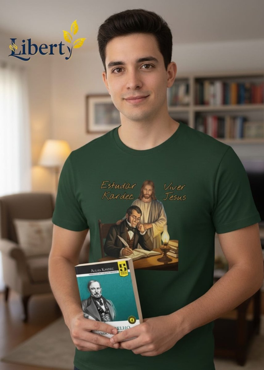 Nome do produto: Camiseta Kardec Jesus