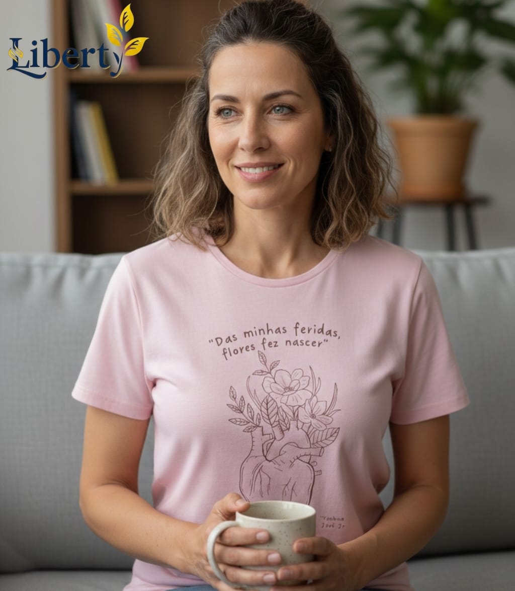 Nome do produto: Camiseta Flores