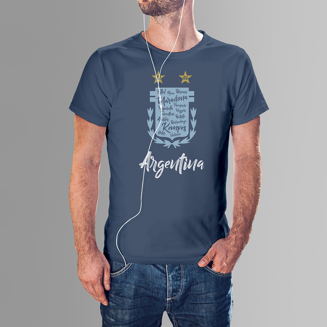 Nome do produto: CAMISETA ARGENTINA