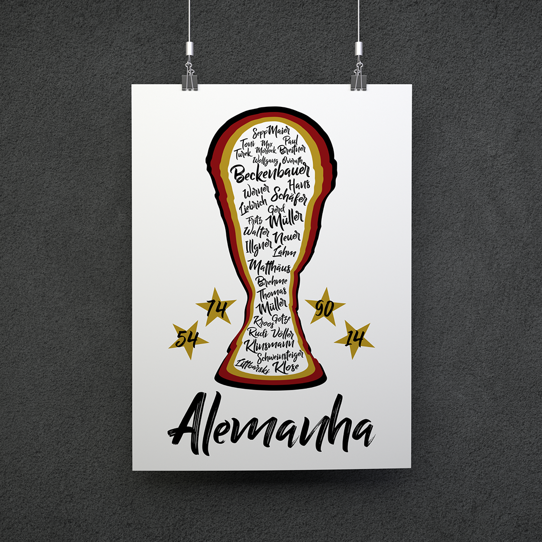 Nome do produto: POSTER CAMPEÕES ALEMANHA