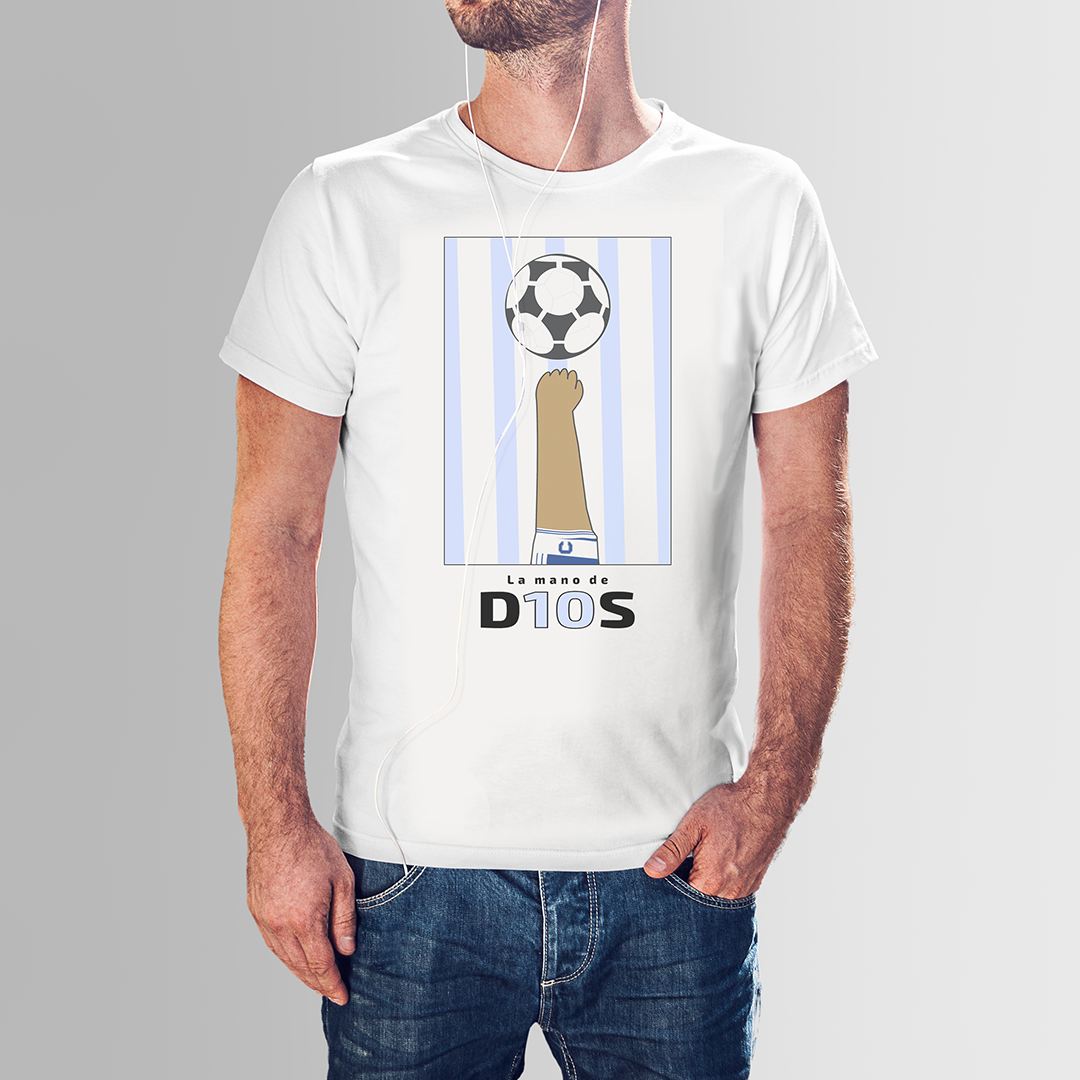 Nome do produto: CAMISETA MARADONA D10S